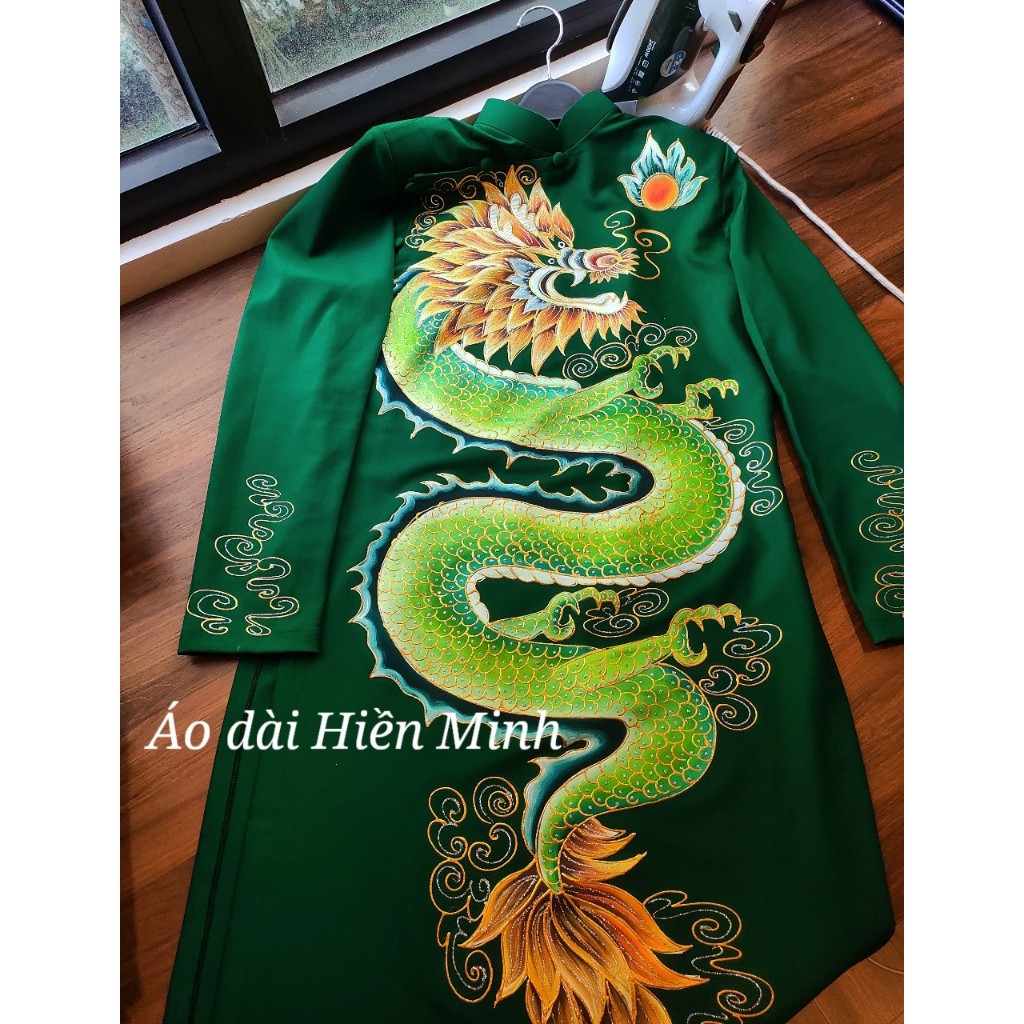 Áo dài nam cao cấp hoạ tiết rồng