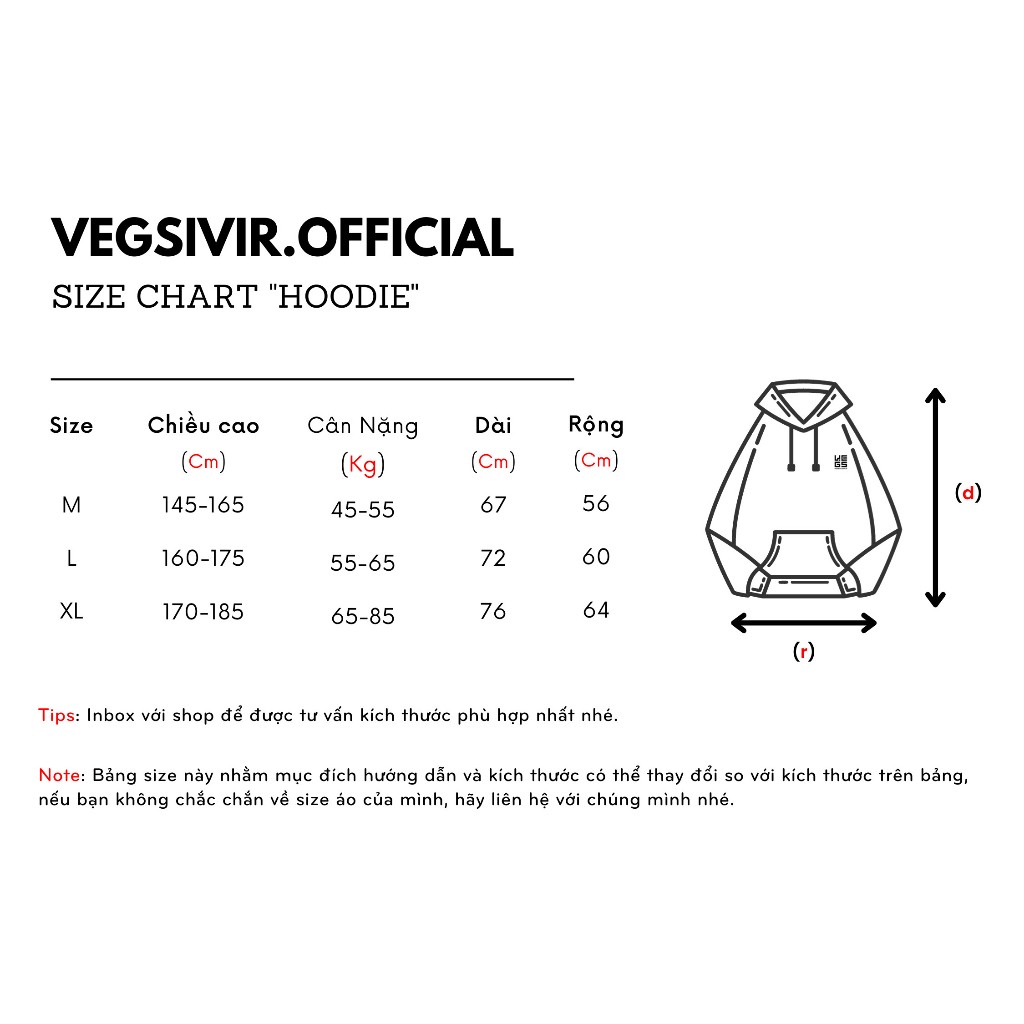 Áo hoodie nỉ bông Vegsivir - BASIC