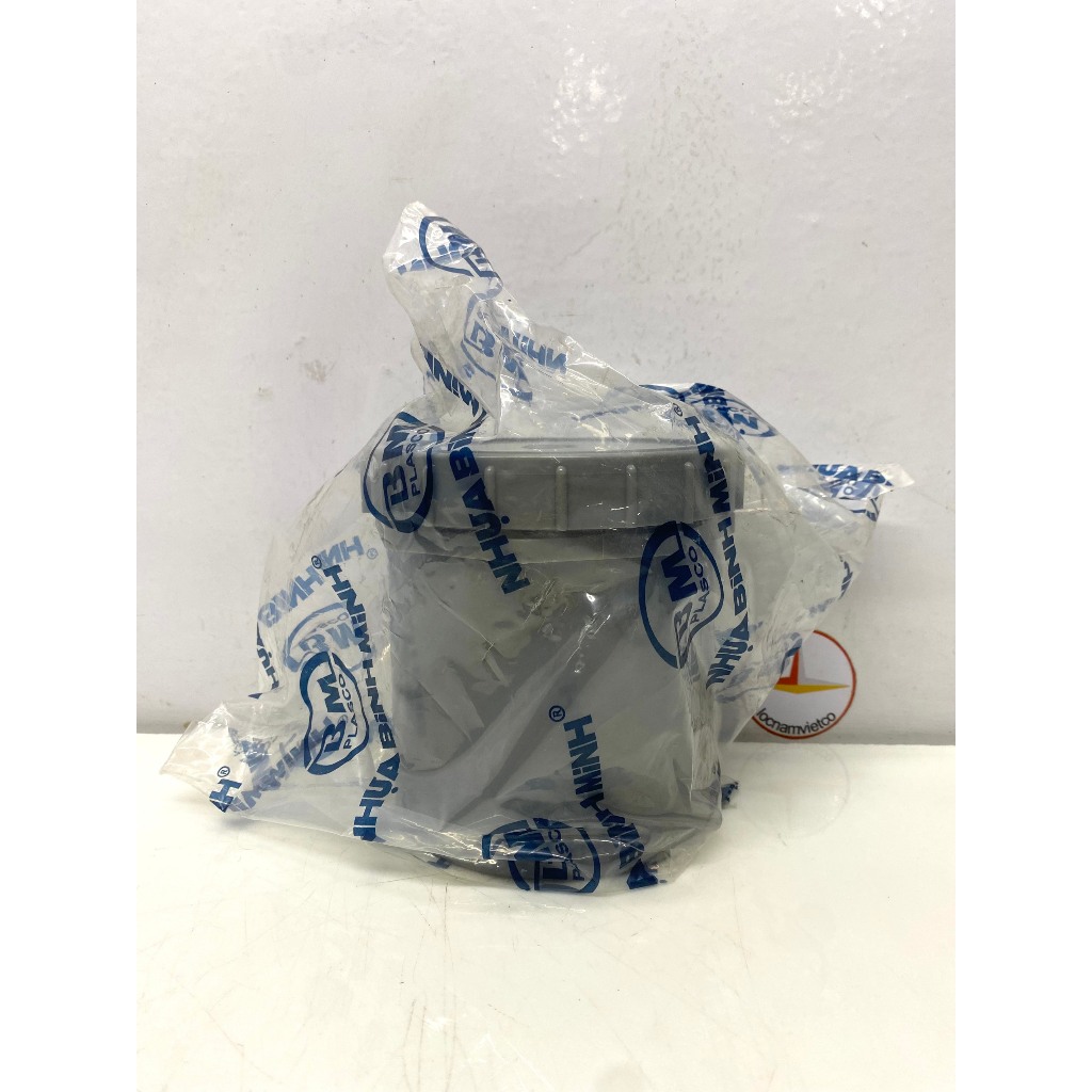 Bít xả ren ngoài/Male threaded clean out phi 114 nhựa PVC Bình Minh_BXRN114
