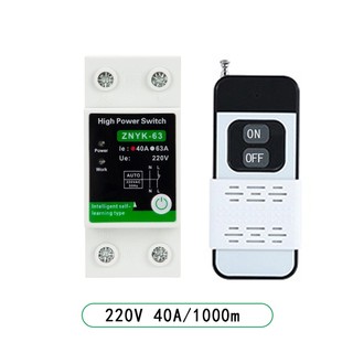 Công tắc điều khiển từ xa 220v công suất lớn 40A 4000W 1000m (1km) điều khiển từ xa máy bơm nước, công tắc máy bơm