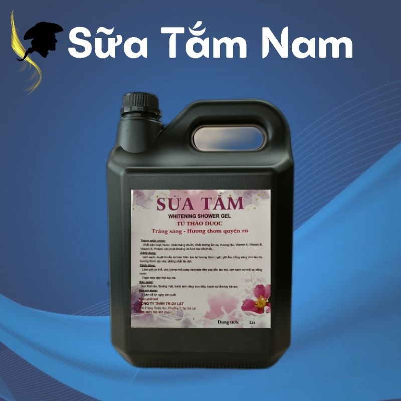 Sữa Tắm Trắng Da Dưỡng Ẩm Tẩy Tế Bào Chết Can Lớn 10L, 5L Giành Cho Salon Tiệm Tóc, Khách Sạn, Gia Đình