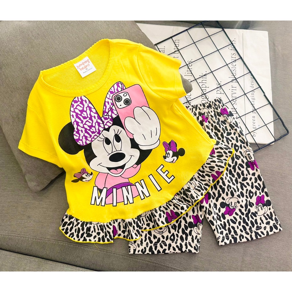 BỘ CÁNH TIÊN XÒE THUN COTTON BÉ GÁI - ĐỒ BỘ TRẺ EM