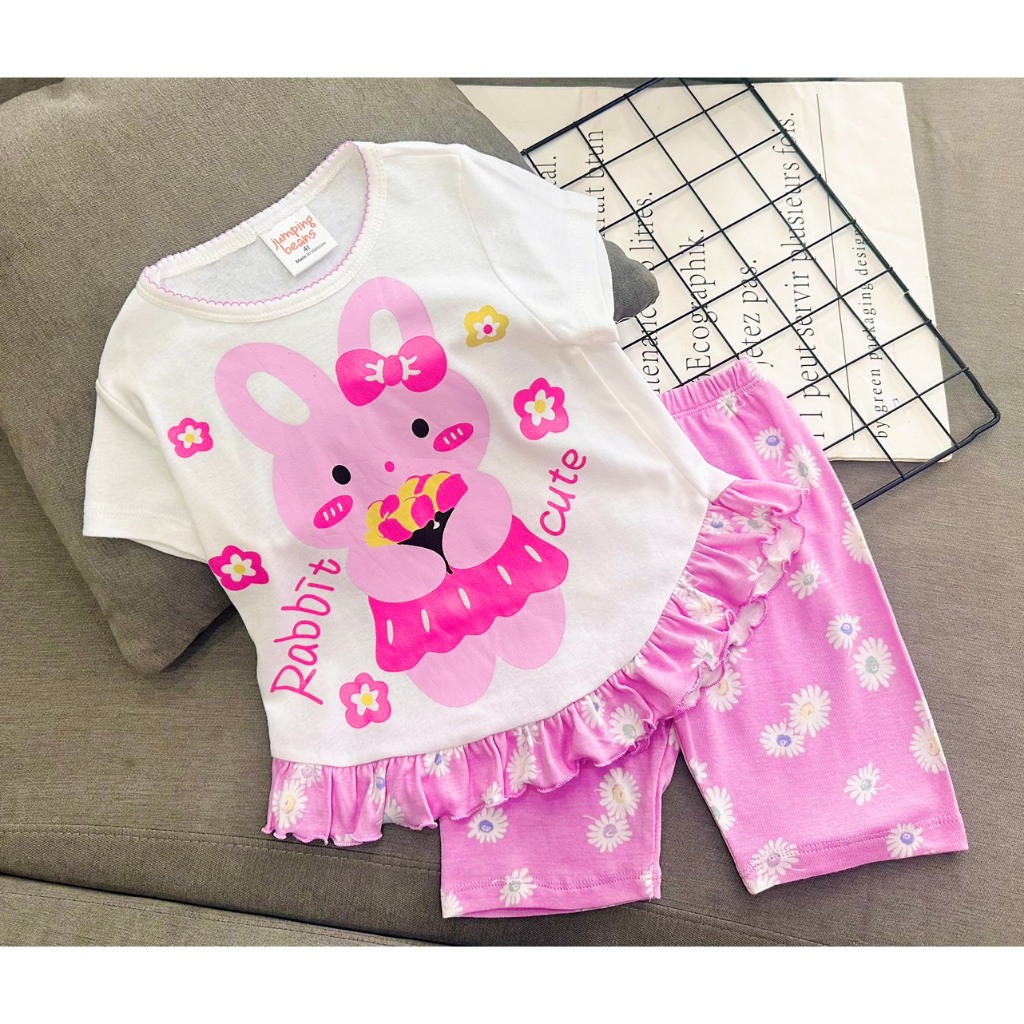 BỘ CÁNH TIÊN XÒE THUN COTTON BÉ GÁI - ĐỒ BỘ TRẺ EM
