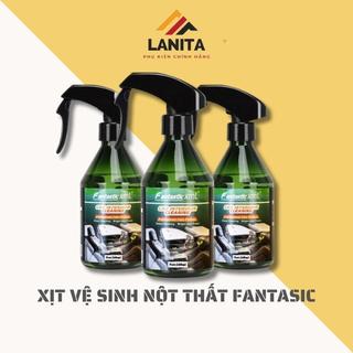 Xịt vệ sinh nội thất ô tô lanita fantasic xml làm sạch ghế da,trần, nhựa ô tô dung tích 260ml