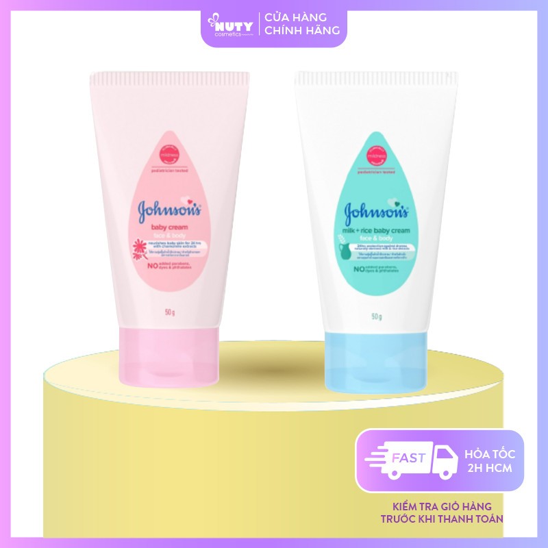 Kem Dưỡng Thể Cấp Ẩm Johnson's Baby Cream (50g)