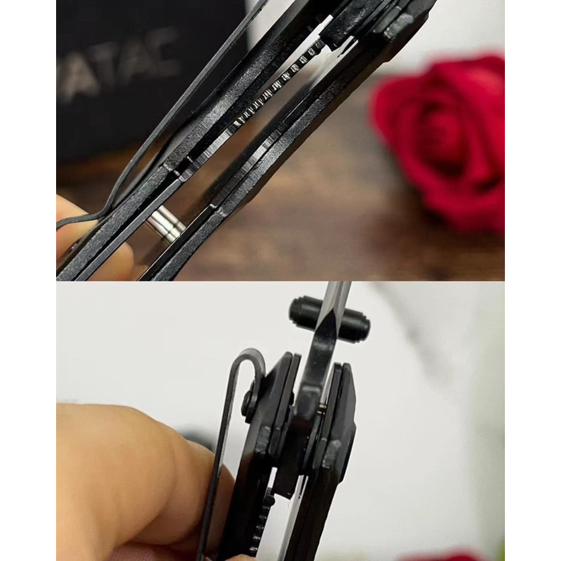 Dao gấp cứu hộ EVATAC Shadow Black  // Camping // Dã ngoại // Sinh tồn