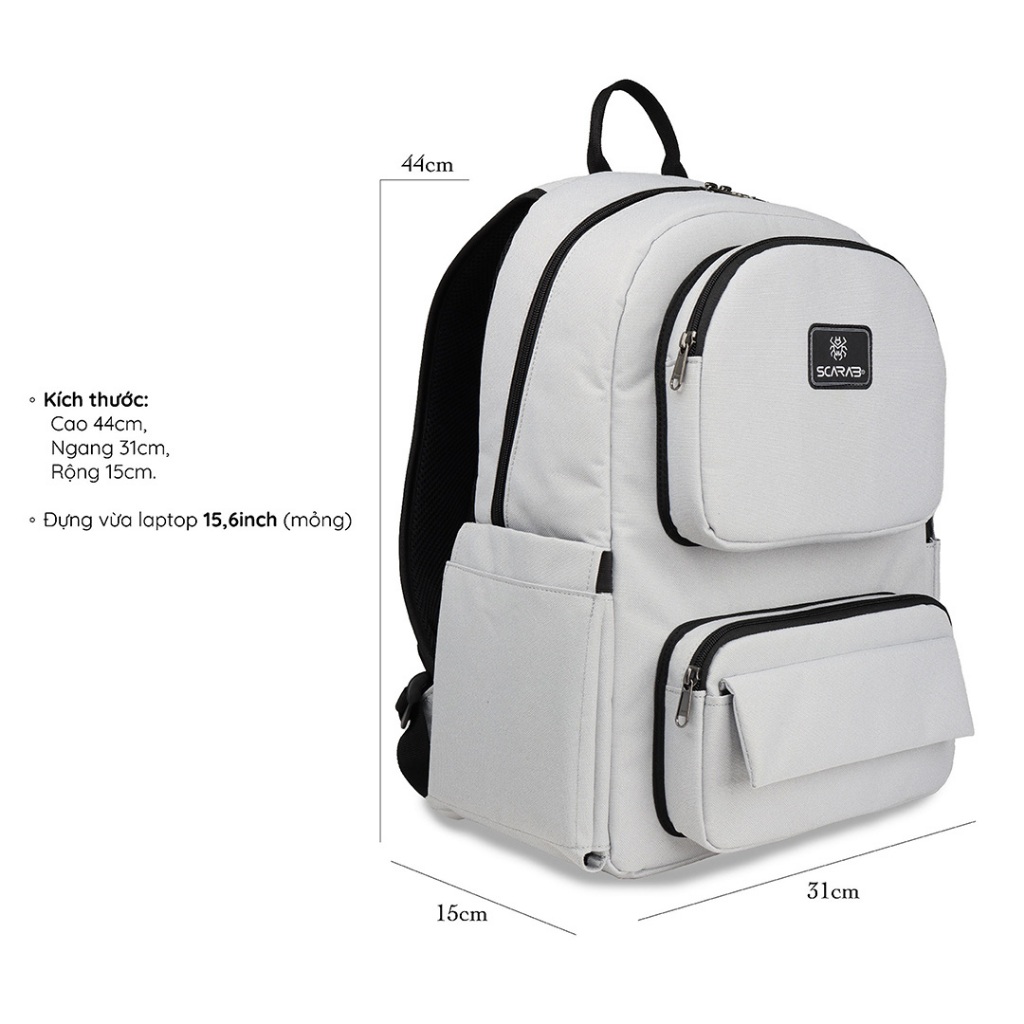 SCARAB FUSSY BACKPACK VERSION 2 - Ba lô Thời Trang, Balo Đi Học Nam Nữ