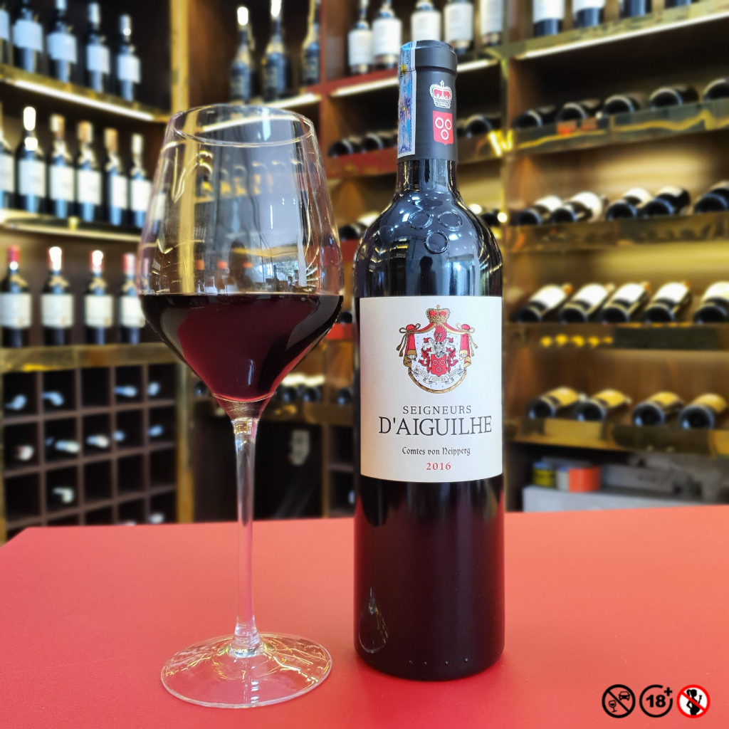 Rượu Vang Đỏ Red Wine Rượu Vang Pháp Seigneur D’Aiguilhe 14% 750ml - Wine Wander