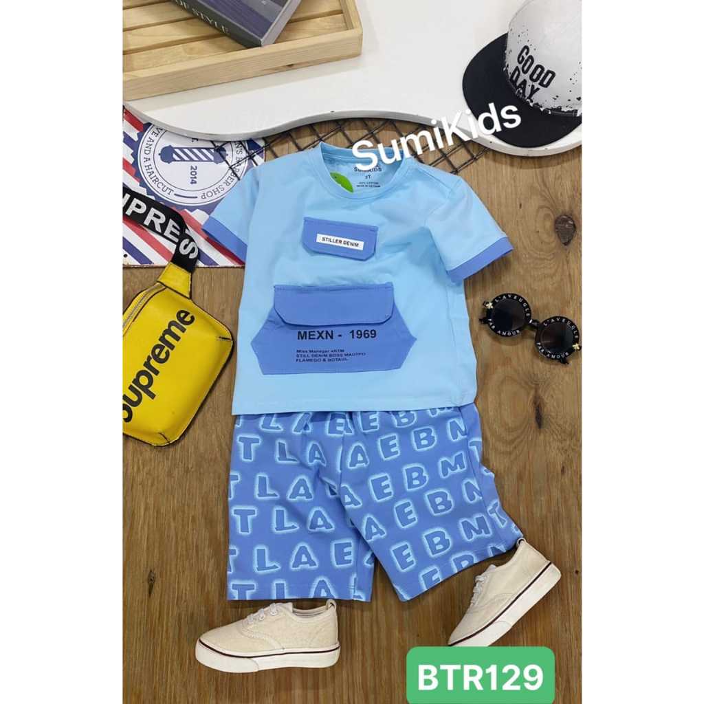 Bộ Thun Bé Trai sumikids  45kg- 55kg