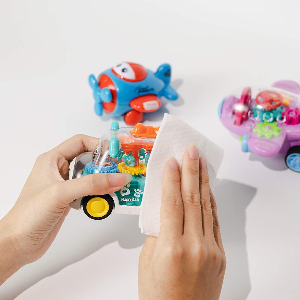 Combo 03 gói khăn giấy ướt cho bé Ecowipes gói 20 tờ hương dịu nhẹ không cồn không paraben an toàn cho da bé