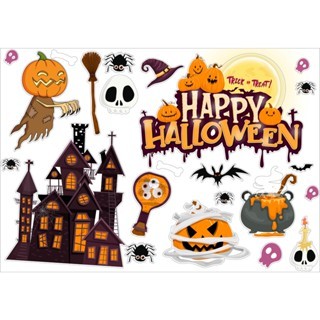 Decal halloween , trang trí halloween , halloween 2023