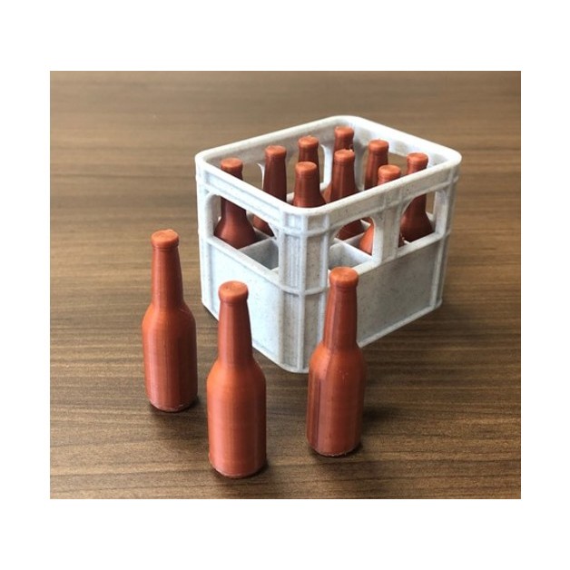 Chai bia cho hộp đựng pin hình thùng bia AA/AAA/18650 in 3D [048]