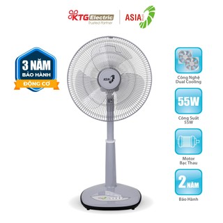 Quạt lửng Asia VY358192 với công nghệ làm mát kép, công suất 55W mạnh mẽ, đường kính cánh quạt 40 cm tạo luồng gió mạnh