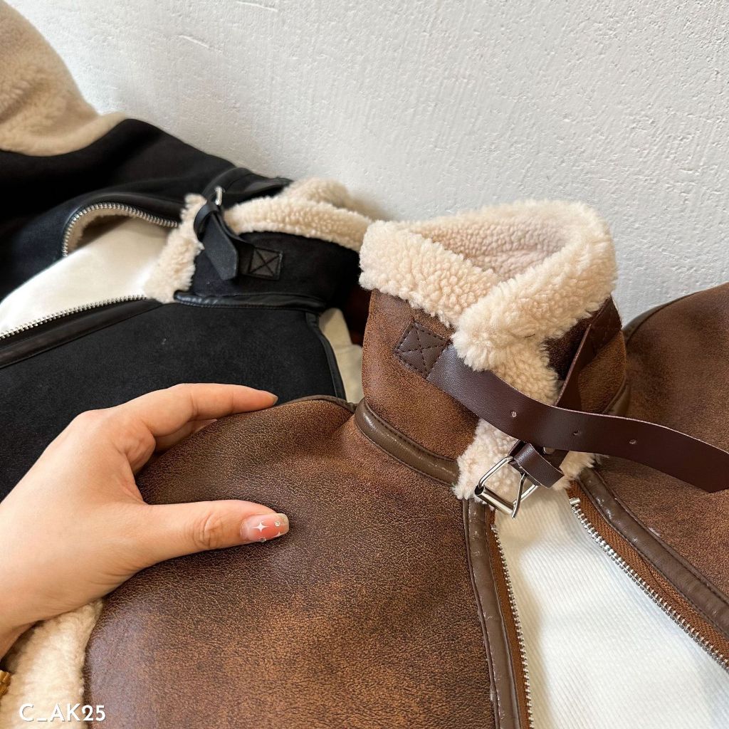 Áo khoác da lộn cho bé trai, áo khoác cho bé Embes Kids 11kg đến 31kg