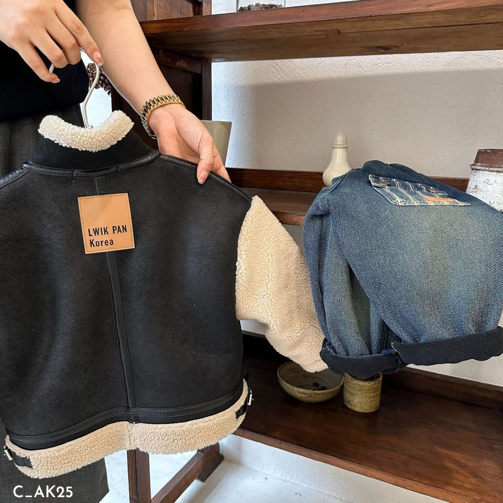 Áo khoác da lộn cho bé trai, áo khoác cho bé Embes Kids 11kg đến 31kg