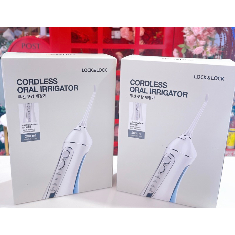 Máy tăm nước không dây Lock&Lock ENR156 BLU - 200ml - 4 chế độ hoạt động không gây đau