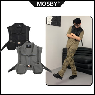 Áo gile unisex, Phụ kiện cho áo Form Crop Dáng Rộng MOSBY - Streetwear Cá Tính Hot  2023 Chất liệu kaki dày dặn