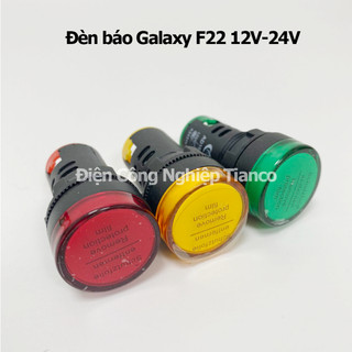 Combo 3 đèn báo tủ điện Galaxy phi 22 đỏ vàng xanh