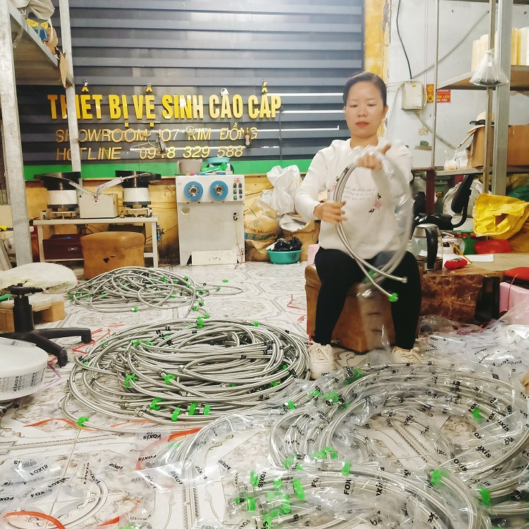 Dây cấp nước inox 304 chịu nhiệt, chịu áp lực cao 80cm , 1m, 1m2, 1m5, 2m, 2m5, 3m, 3m5,5M