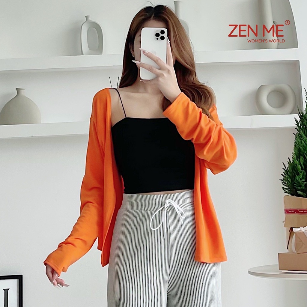 Áo Khoác Cardigan Len Cotton Mỏng Nhẹ Phong Cách Ulzzang Thu Đông, Zen Me Women's World