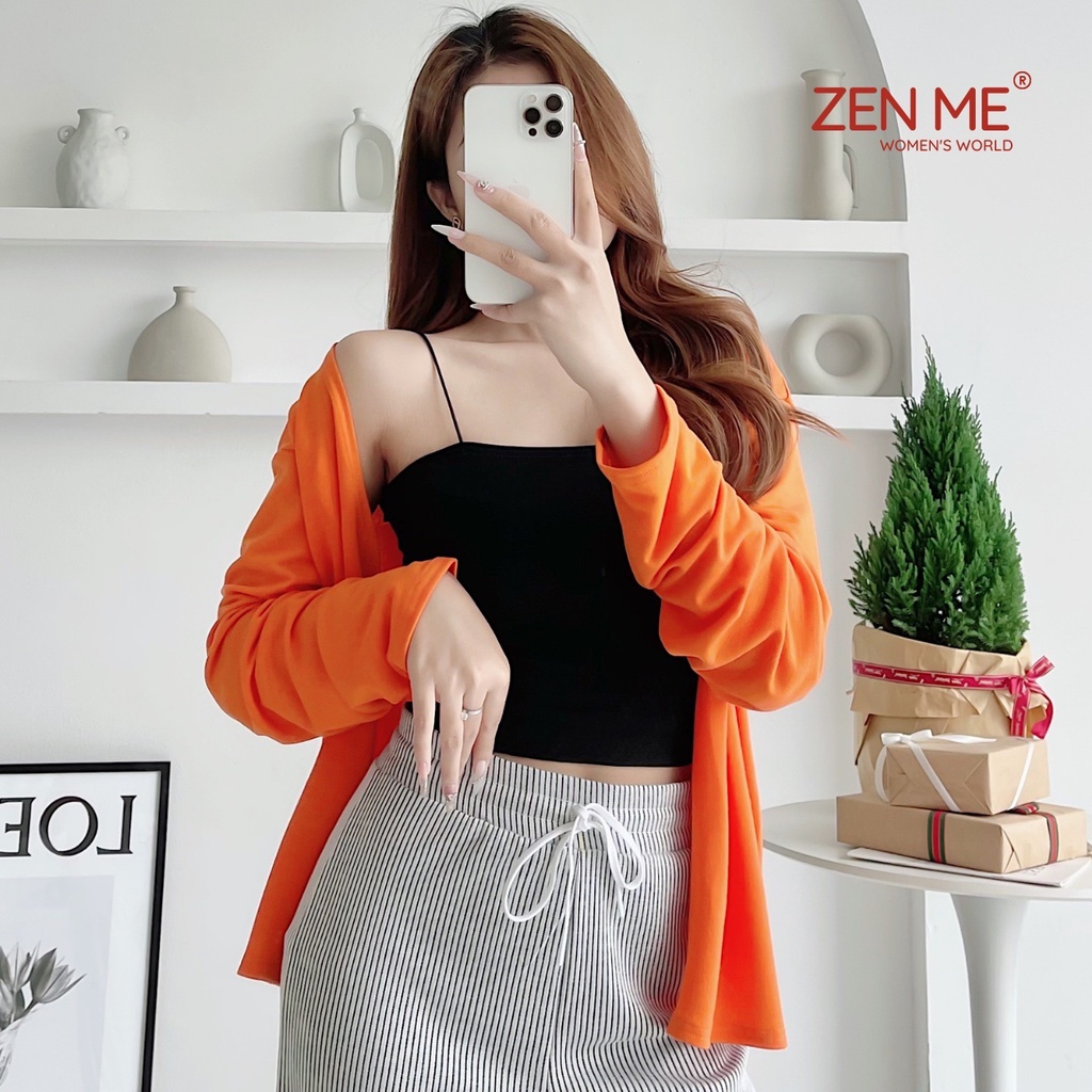 Áo Khoác Cardigan Len Cotton Mỏng Nhẹ Phong Cách Ulzzang Thu Đông, Zen Me Women's World