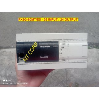 Fx3g-60mt/es bộ điều khiển lập trình mitsubishi, gồm 36 đầu vào / 24 đầu ra transitor