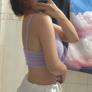 Áo len croptop (Crochet Handmade)