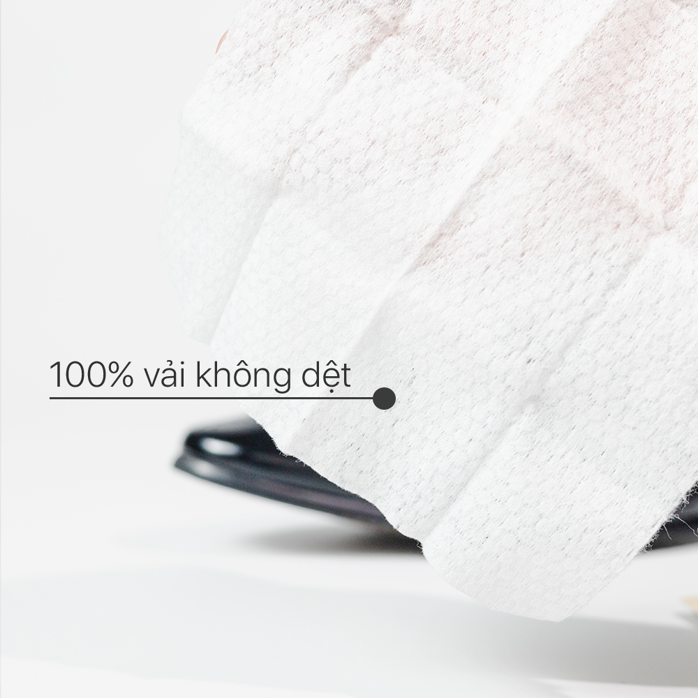 Combo 10 gói khăn vệ sinh giày da túi da ví da Leather EcoWipes gói travel size 1 tờ tinh chất sáp ong