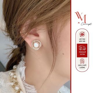 YM Concept Bông Tai Đính Ngọc Nhân Tạo - PK0035