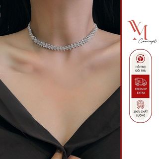 YM Concept Vòng Cổ Choker Đính Đá Phong Cách Hàn Quốc - PK0037