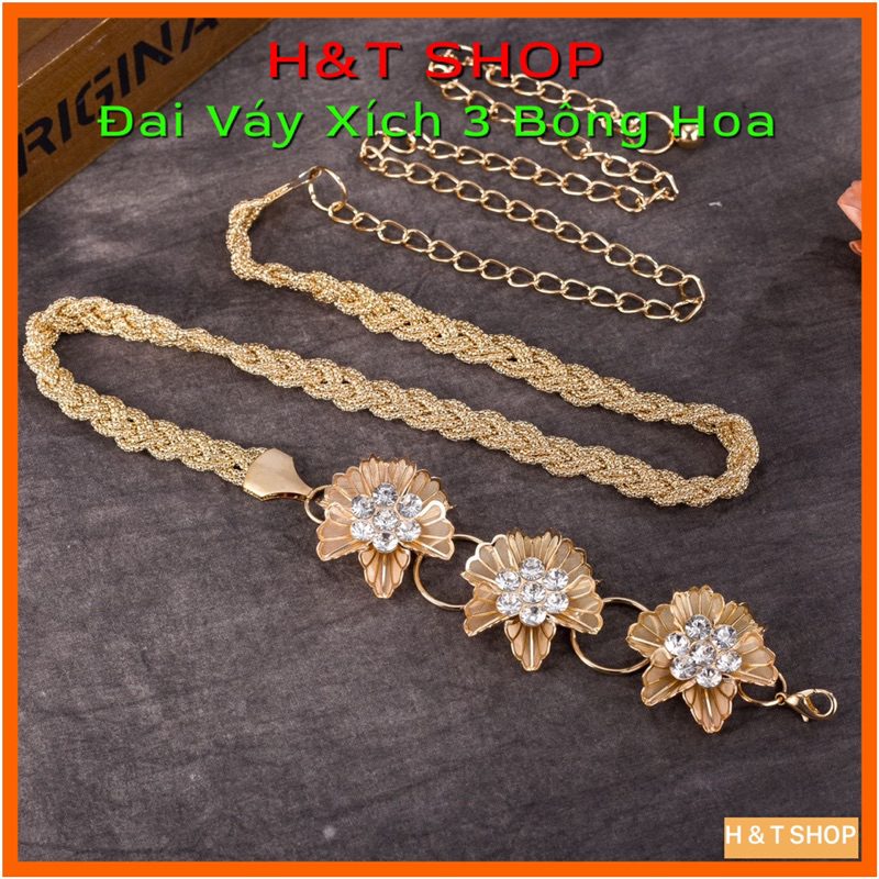 Đai váy xích hoa sang chảnh