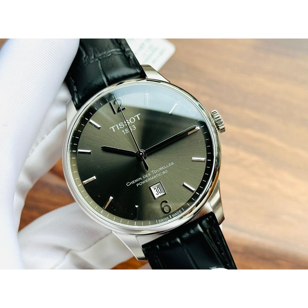 Đồng hồ chính hãng nam Tissot Chemin Des Tourelles Powermatic T099.407.16.447.00- Máy cơ Thụy Sĩ - Kính Sapphire