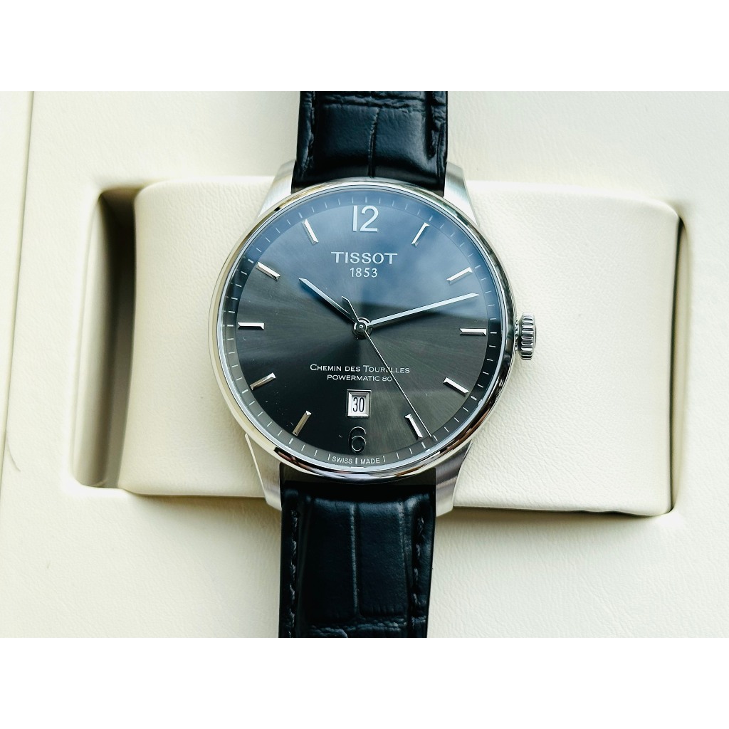 Đồng hồ chính hãng nam Tissot Chemin Des Tourelles Powermatic T099.407.16.447.00- Máy cơ Thụy Sĩ - Kính Sapphire