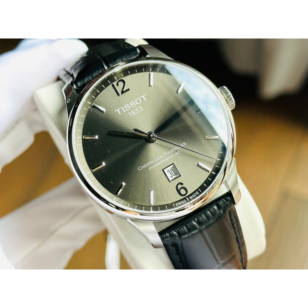 Đồng hồ chính hãng nam Tissot Chemin Des Tourelles Powermatic T099.407.16.447.00- Máy cơ Thụy Sĩ - Kính Sapphire