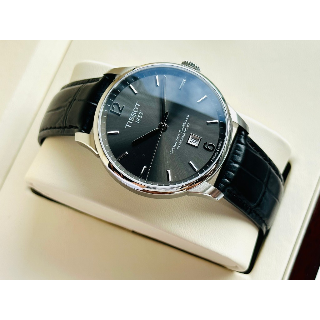 Đồng hồ chính hãng nam Tissot Chemin Des Tourelles Powermatic T099.407.16.447.00- Máy cơ Thụy Sĩ - Kính Sapphire