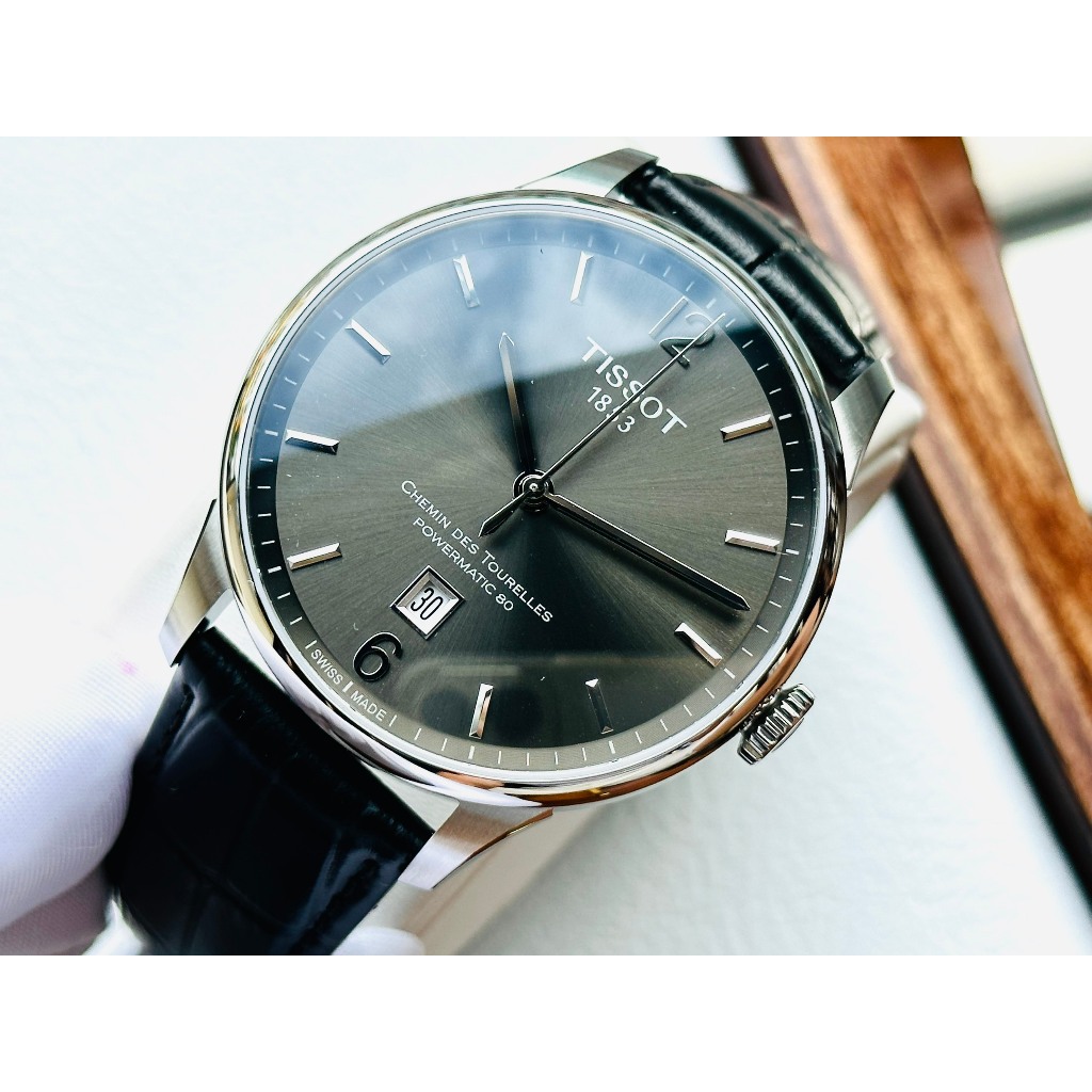 Đồng hồ chính hãng nam Tissot Chemin Des Tourelles Powermatic T099.407.16.447.00- Máy cơ Thụy Sĩ - Kính Sapphire