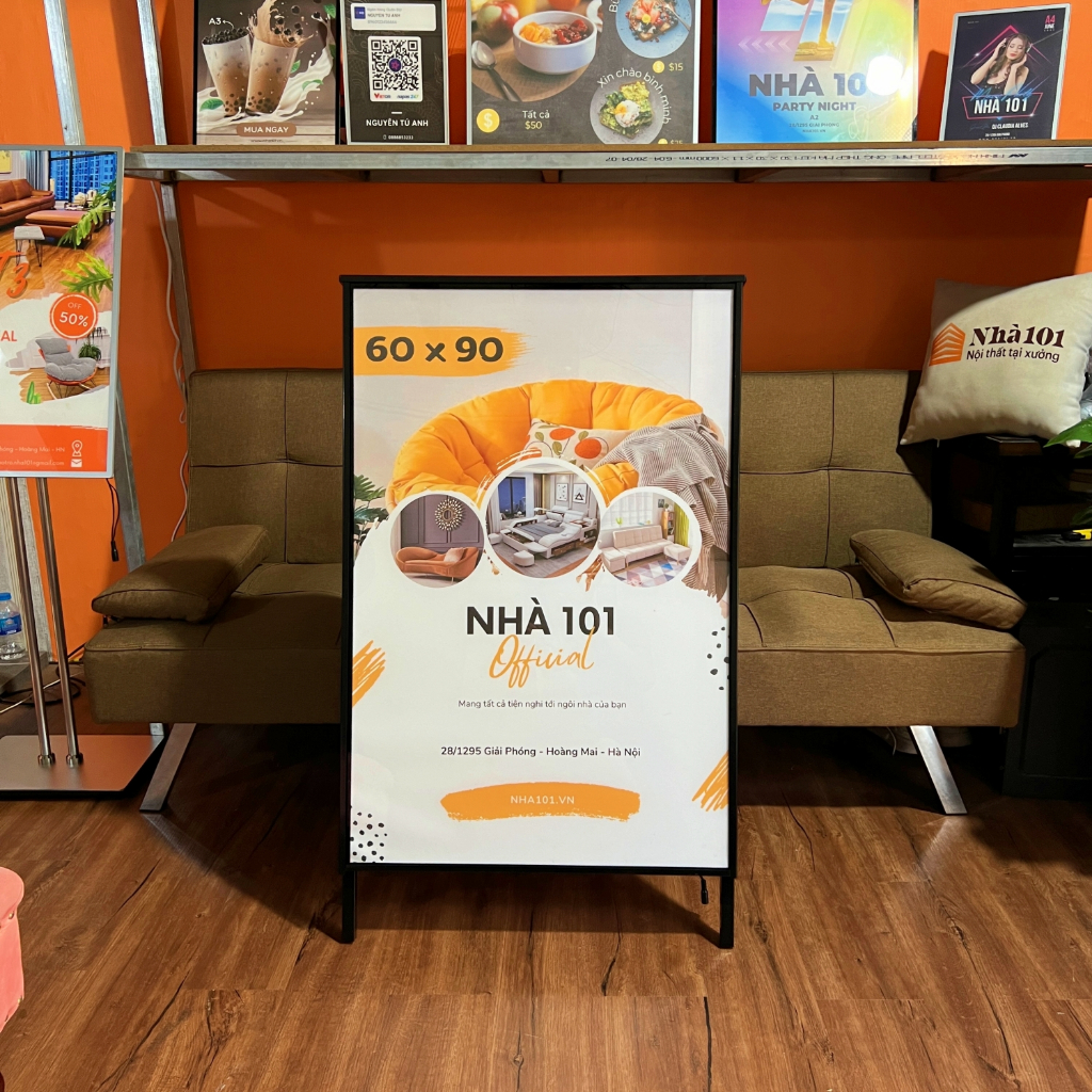 Chân đứng chữ A cho bảng led Nhà 101