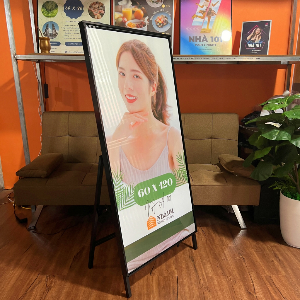 Chân đứng chữ A cho bảng led Nhà 101