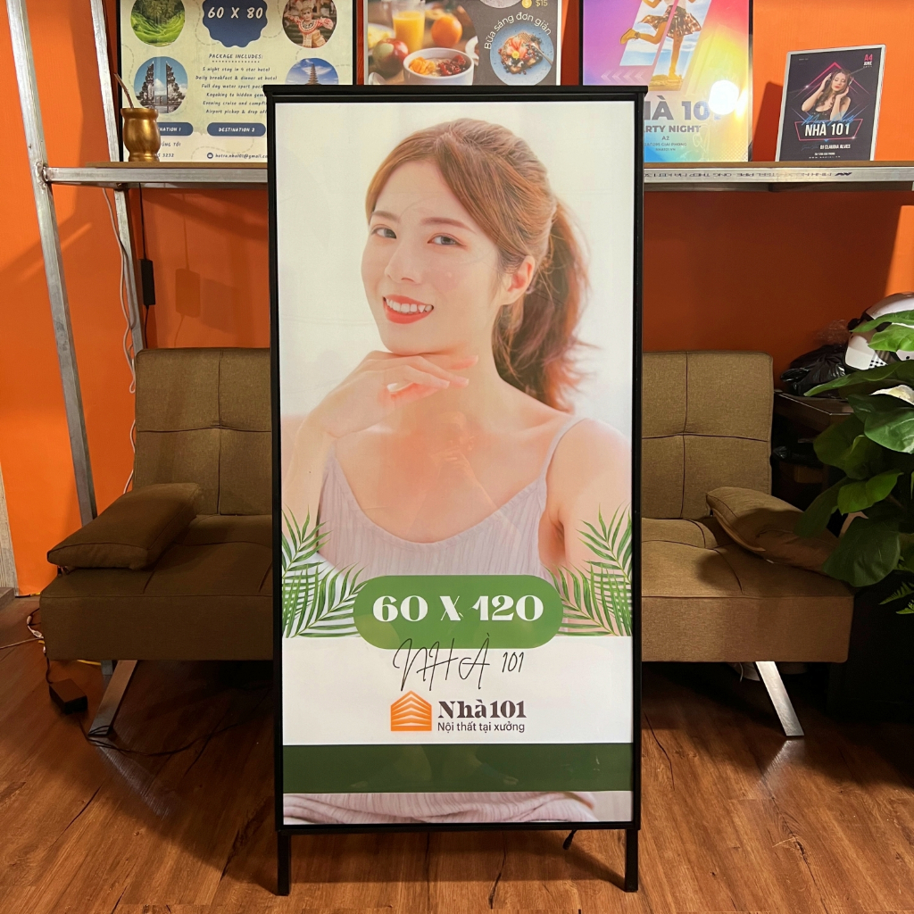 Chân đứng chữ A cho bảng led Nhà 101