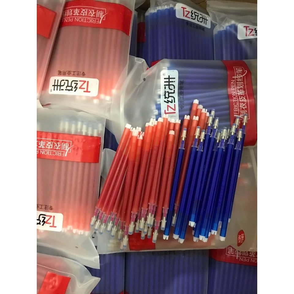 Combo 100 Ruột ngòi bút gel ủi bay - bút vẽ vải - bút vẽ bay màu