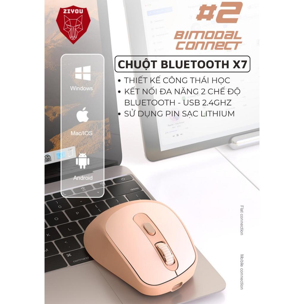 Bộ Bàn Phím Chuột Bluetooth Không Dây Ziyou M87 LED Kết Nối Đa Năng Chơi Game Dùng Văn Phòng | BigBuy360 - bigbuy360.vn