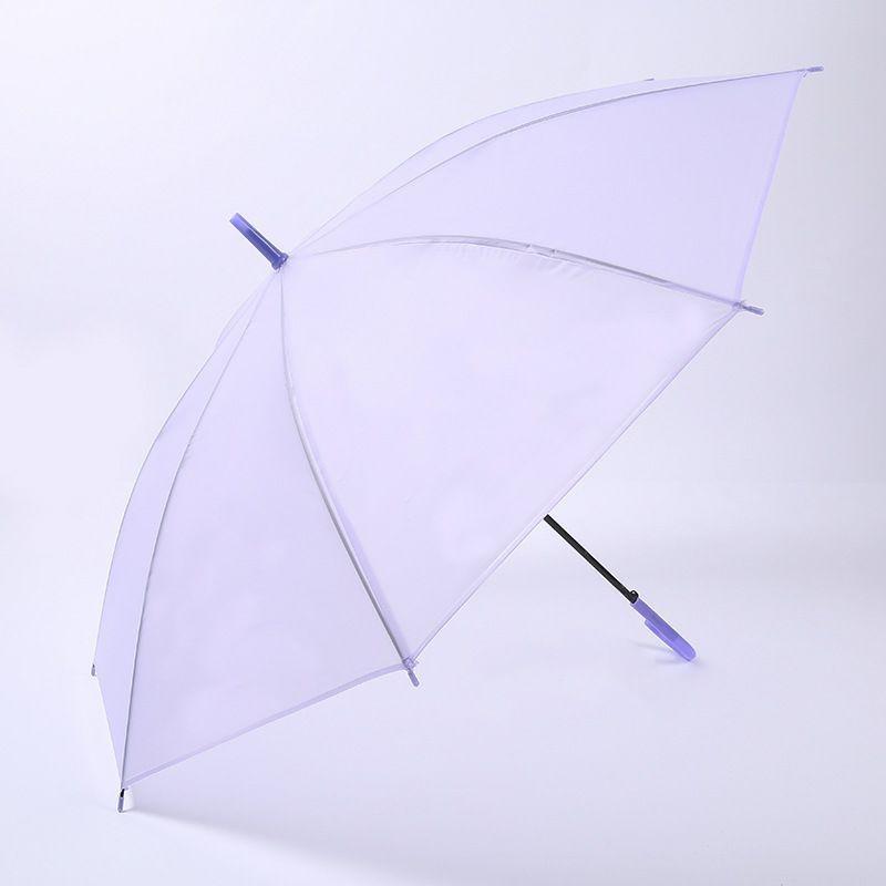 Ô dù màu trơn cán dài