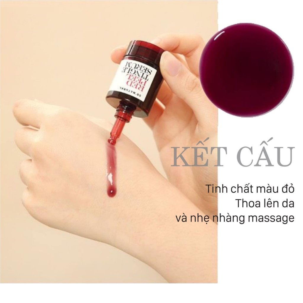 Peel da Red Peel Tingle Serum Facial Peeling Serum giúp tái tạo và phục hồi làn da căng bóng