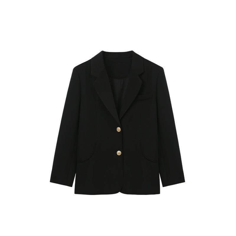 Áo blazer cao cấp có đệm vai cúc đồng