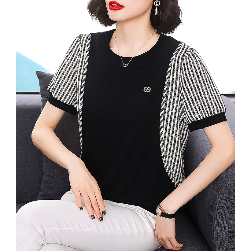 Áo Cánh Dơi Ngắn Tay Cho Mẹ Thời Trang Trung Niên Như Thủy LE002