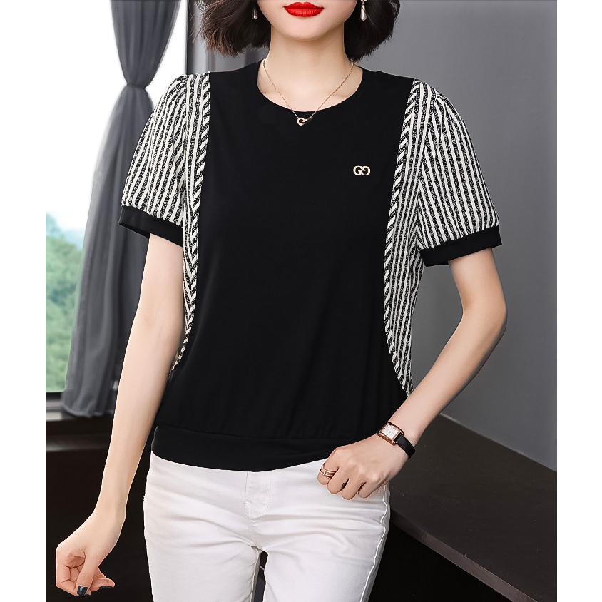 Áo Cánh Dơi Ngắn Tay Cho Mẹ Thời Trang Trung Niên Như Thủy LE002