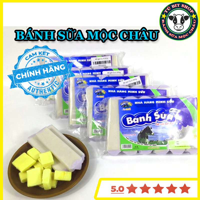 Bánh Sữa Mộc Châu - Đặc Sản Tây Bắc (gói 200g hiệu Cu Tỉ)