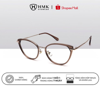 Gọng Kính Mắt Mèo Nữ HMK Eyewear Thời Thượng, Bắt Trend Càng Kim Loại Phối Nhựa Thời Trang Cá Tính - MM11916