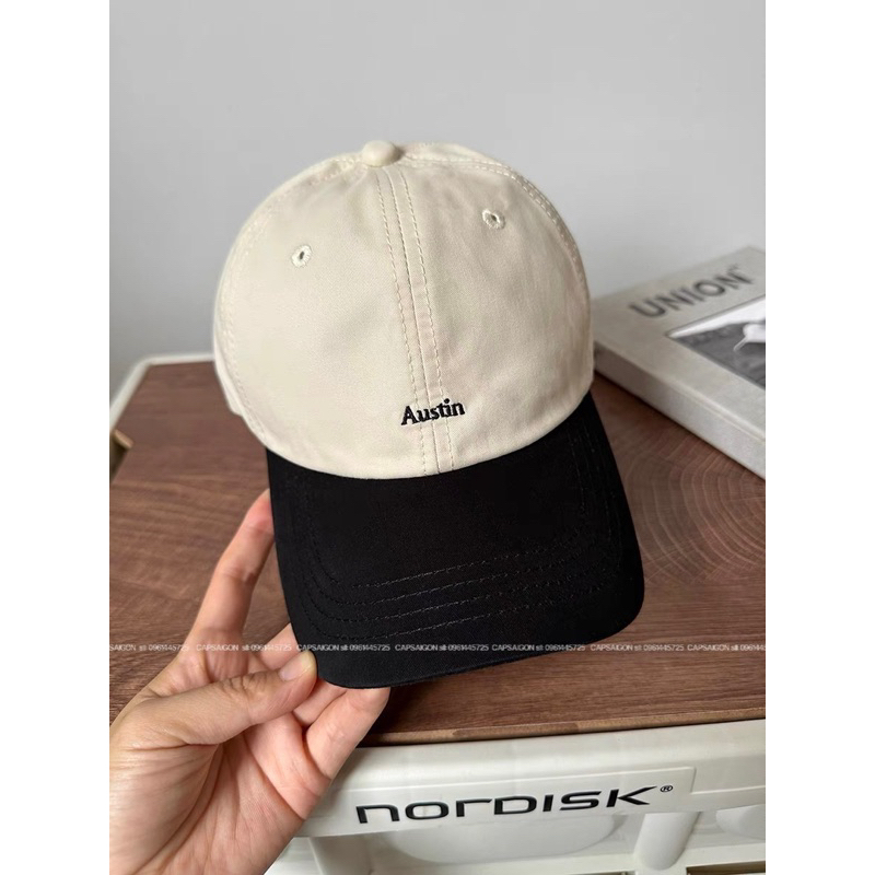 Nón kaki phom mềm CAPSAIGON phối màu thêu chữ unisex nam nữ trend 2024