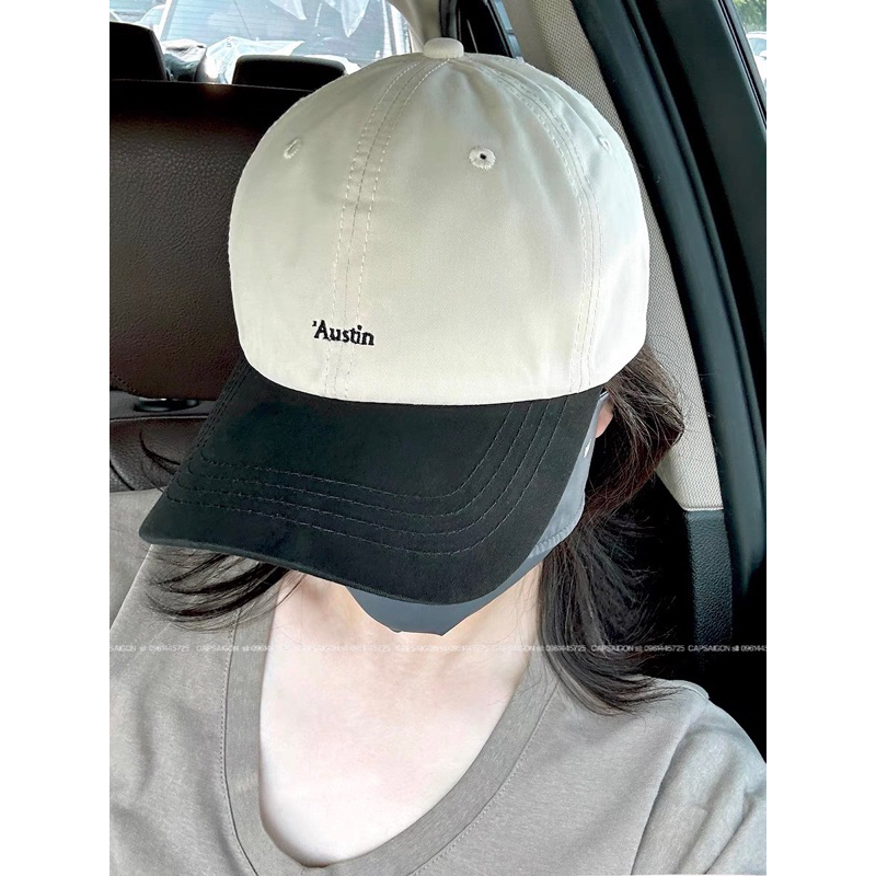 Nón kaki phom mềm CAPSAIGON phối màu thêu chữ unisex nam nữ trend 2024